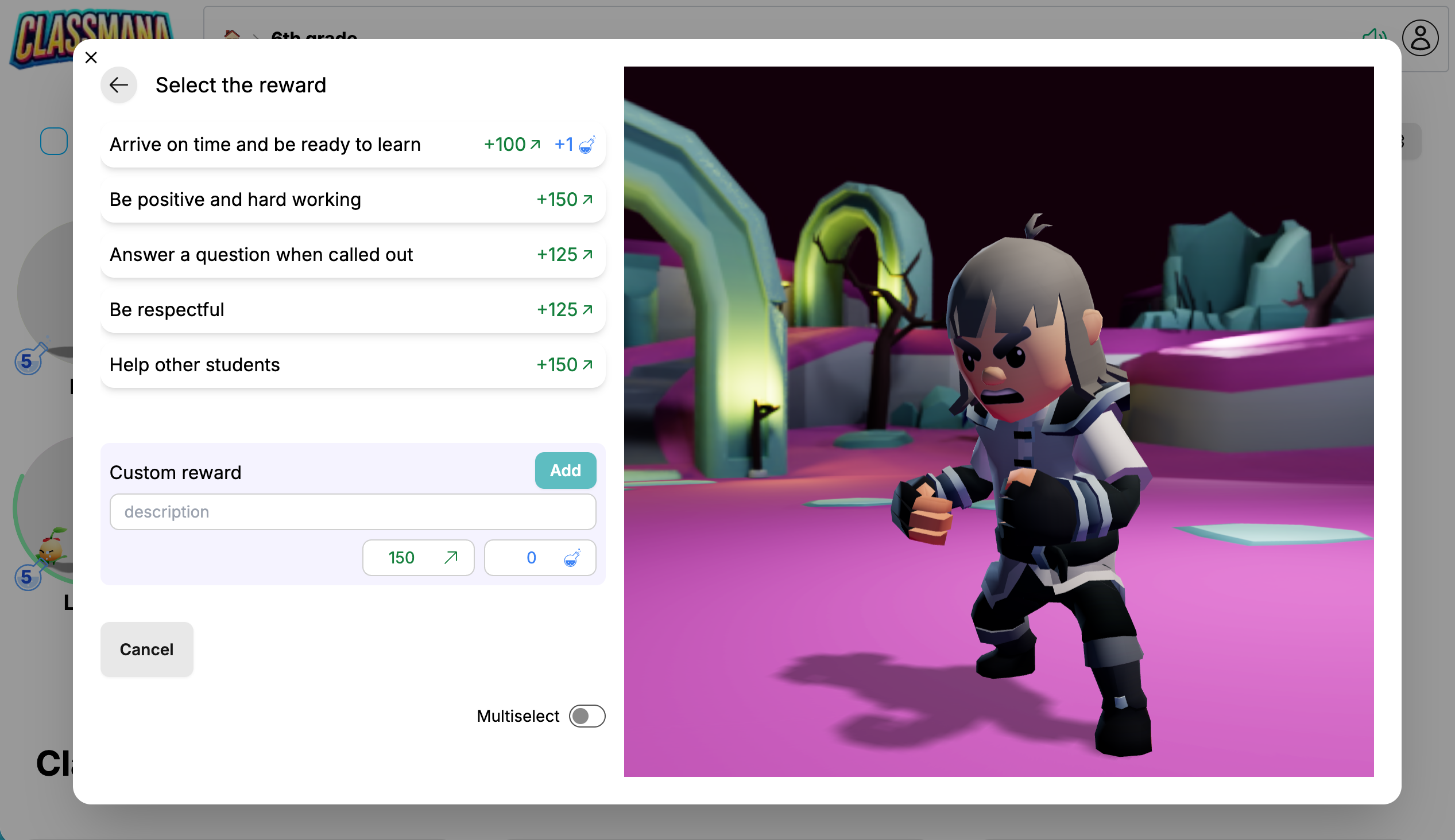 Sekcia vlastnej odmeny